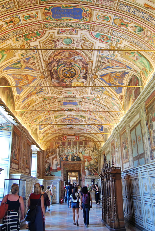 20 - The Sistine Hall (Sala Sistina) inside the Vatican Library within the Vatican Museums in Vatican City
